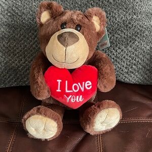 I love you, Brown teddy bear